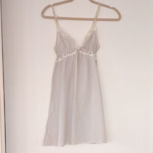 Oysho Chemise With Lace Trim